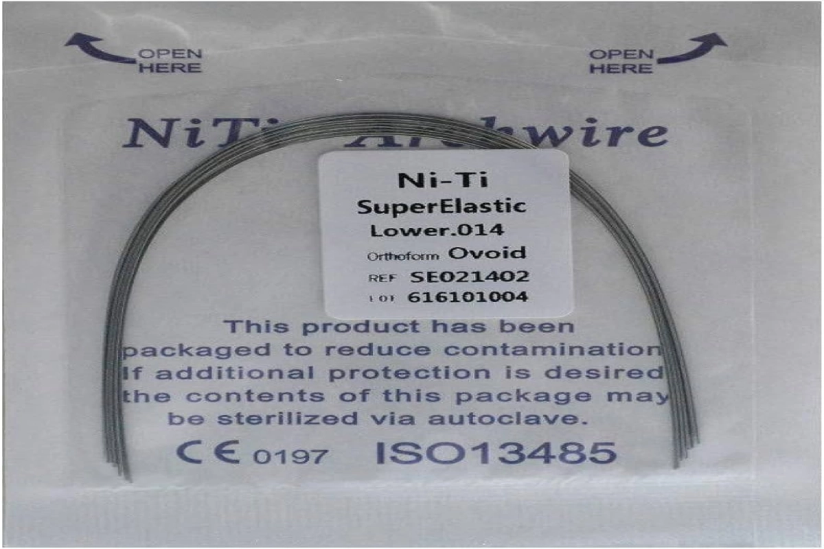 Orthodontic wires super elastic NITI